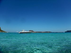 High Speed Private Boat Trip to Balos Lagoon and Gramvousa Island. Cretan Tours & Activities, Chania Crete