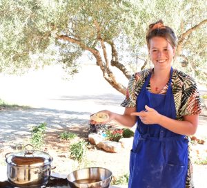 farm cooking class and tour, making traditional pies