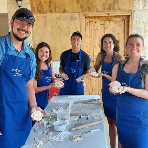 Cooking Class and Meal at a Family Olive Oil Farm, making kalitsounia