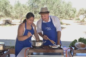 Cooking Class and Meal at a Family Olive Oil Farm, cooking in nature