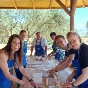 Cooking Class and Meal at a Family Olive Oil Farm, making traditional pies