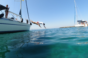 swim in crystal clear waters