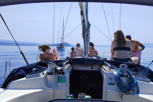 sailing in chania gulf